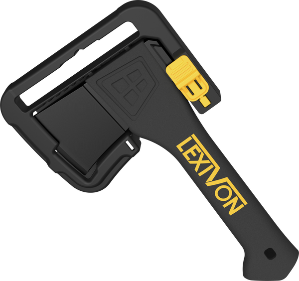 LEXIVON V9 Camping Hatchet, 9-Inch Axe | Ergonomic Grip, Lightweight Fiber-glass Composite Handle | Protective Carrying Sheath Included (LX-V9)