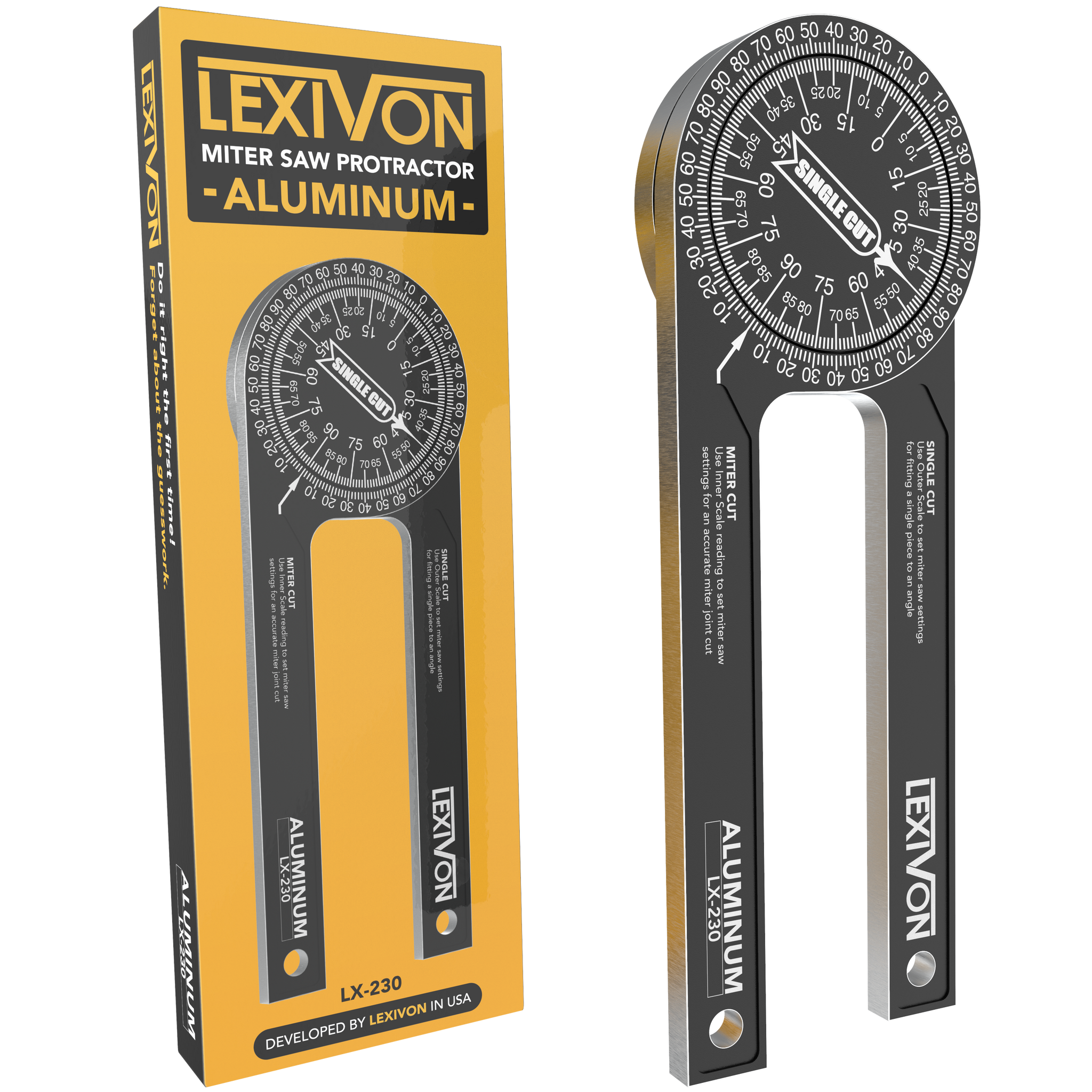 LEXIVON [2-Pack] 16Ft/5m DuaLock Tape Measure