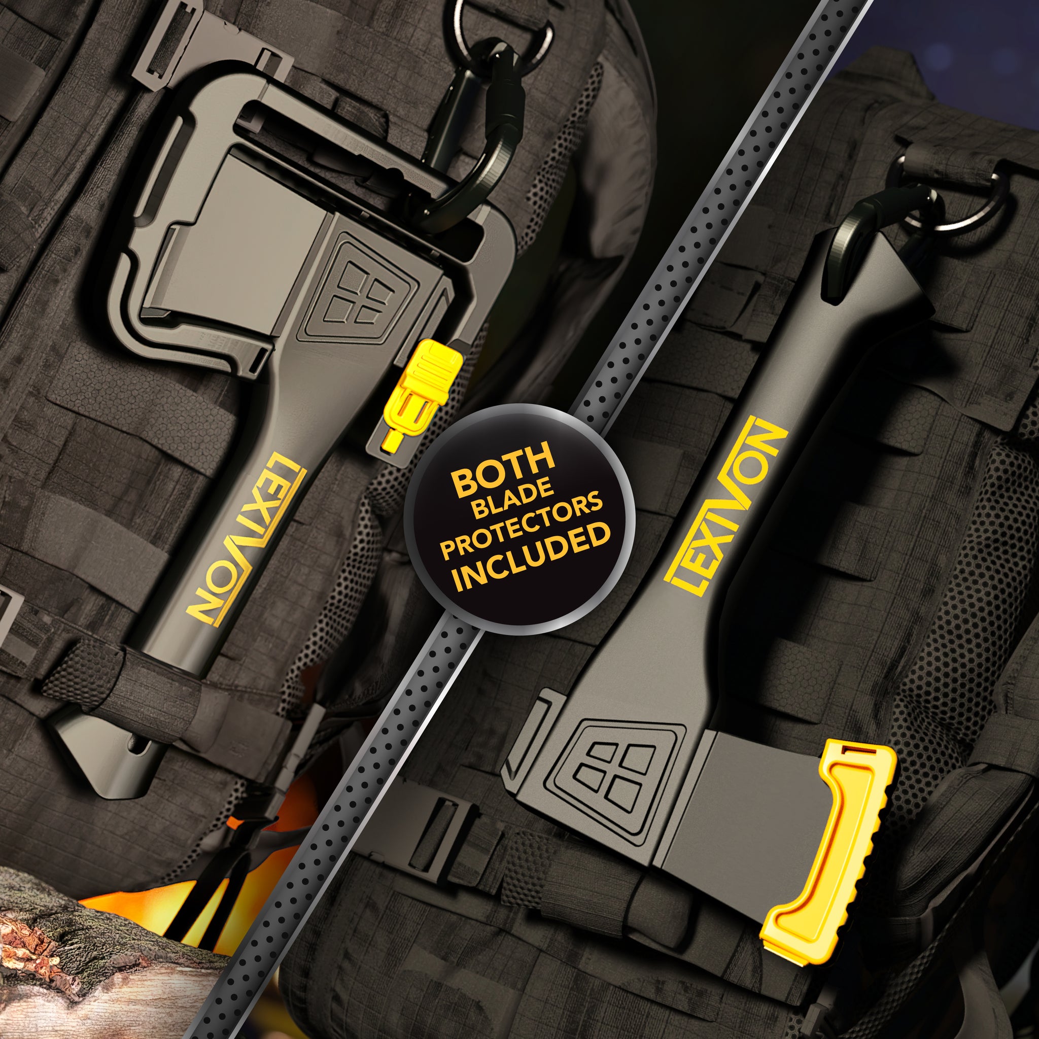 LEXIVON V9 Camping Hatchet, 9-Inch Axe | Ergonomic Grip